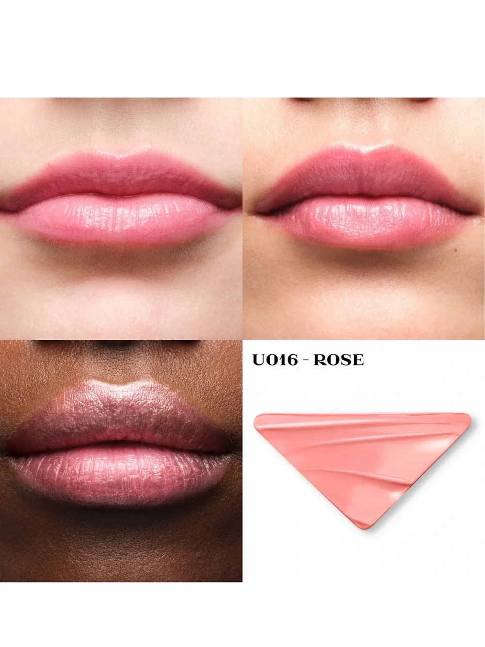 Prada Light Refillable Glowing Lip Oil Stick in Rose U016 Bubblegum Pink